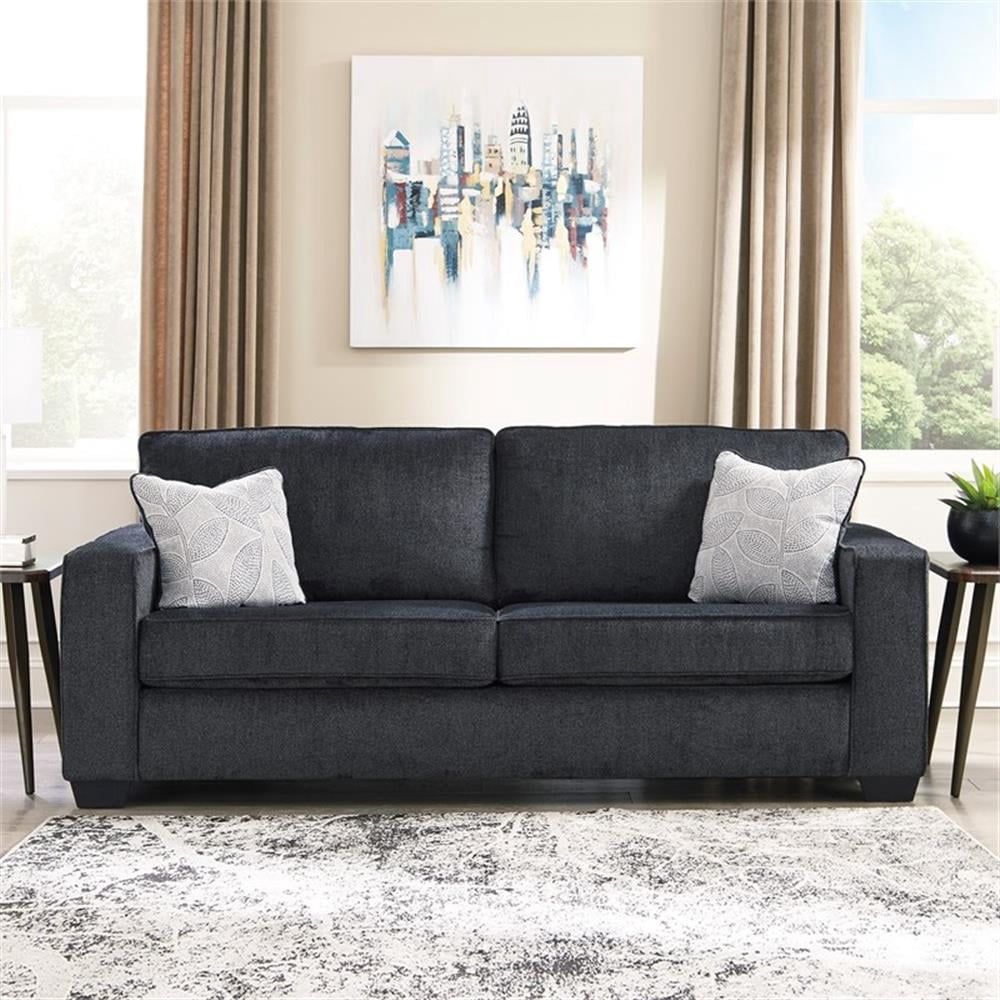 Ashley Furniture Polyester Signature Design Altari Sofa with Pillow, Slate