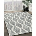 thumbnail image 3 of Ahgly Company Machine Washable Indoor Square Contemporary Dark White Beige Area Rugs, 7' Square, 3 of 7