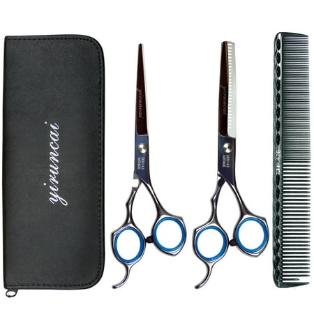 6professional Hair Cutting Thinning Scissors Shears Barber Salon Hairdressing Comb Setwith A Hair Scissor Bag