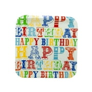 12Pk Circus Text Plates, 24 Count