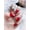 Dashing red, variant on Fofosbeauty 24pcs Press on False Nail Tips Long Coffin Full Cover Fake Nails, Coffin V Grass