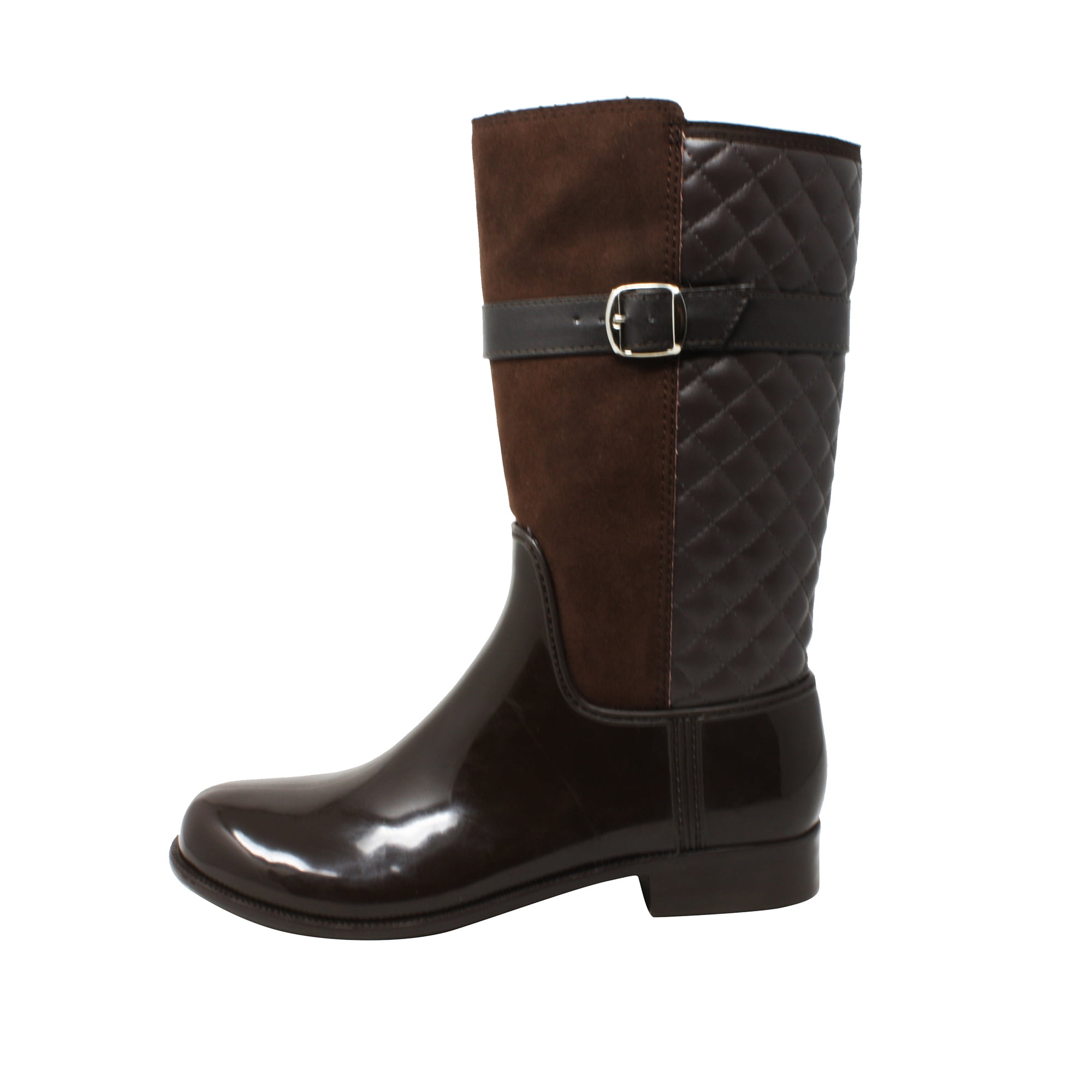 Ish Original Official Women Brown Fashion Rain Boots MX-9221BRW US 6-10 (M)
