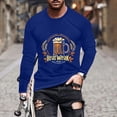 thumbnail image 2 of PuLe Men's Hoodie Men's Fashion Long Sleeve Oktoberfest T Shirt Casual Beer Pub Prints Sports Tops Mens A Shirt Men Shirt, 2 of 5