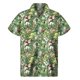 thumbnail image 4 of Camisas hawaianas con estampado de dinosaurios de dibujos animados para hombre, camisa de verano con solapa de animal con estampado 3D, blusa holgada de manga corta con botones para la calle, 4 of 5