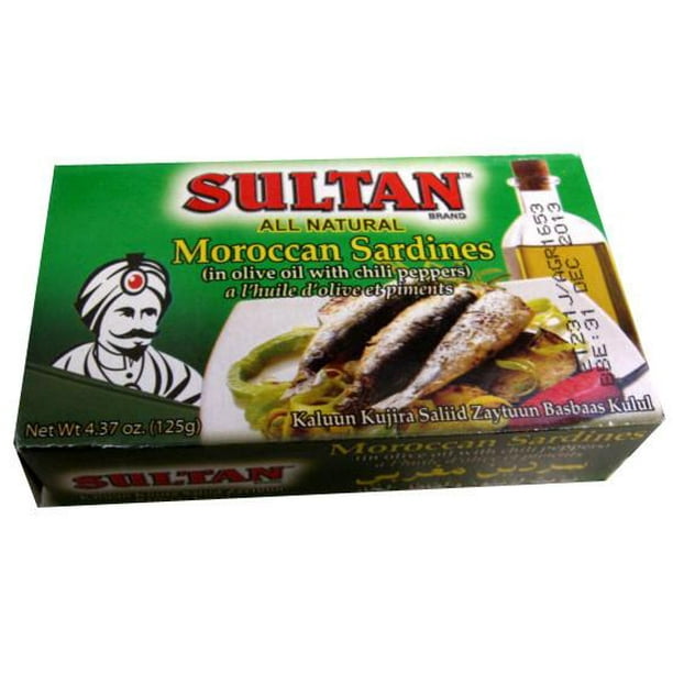 Moroccan Sardines in Olive Oil with Chili Peppers, 125g