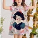 thumbnail image 2 of Ropa para niñas, vestidos de verano, novedad de 2022, vestidos de flores de Blancanieves de Disney para niños de 2 a 12 años, vestido para niños pequeños 4T Gao Jinjia LED, 2 of 2