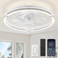 thumbnail image 1 of Ventilador de Techo ZMISHIBO 20" LED Regulable 3 Colores 6 Velocidades, 1 of 7