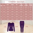 thumbnail image 6 of COMFREE Thermal Underwear for Women, Ultra Soft Long Johns Set Base Layer Top and Bottom for Cold Weather, 6 of 6