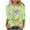 Green, variant on VerPetridure 3/4 Length Sleeve Womens Tops Casual Tshirt Round Neck Cute Tunic Tops Basic Tees Blouses Loose Fit Pullover