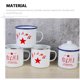thumbnail image 4 of 2 piezas Copa de té de esmalte para el hogar Copa de agua de esmalte Copa creativa para beber, 4 of 8