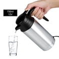 thumbnail image 4 of BOKYAN 12V 750ml Stainless Steel Electric Car Kettle - Portable Vehicle Heating Cup with Automatic Shut-Off, Coffee Mug and Travel Water Bottle for Drivers (8.7 x 3.3 inches / 22 x 8.5 cm), 4 of 9