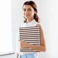 thumbnail image 5 of Dailycode Brown White Stripe Hardcover 3 Ring Binder 1.5 Inch Ring Decorative Binder Organizer for Home School Office, 5 of 10