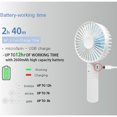 thumbnail image 6 of MYFAN New LG Genuine 2600mAh Battery Cell, Mini Handheld Fan, Mini Personal Fan, Portable Rechargeable Fan, Easy to Carry, Easy to Stand, 1 Switch, 3 Speeds for Travel, Home, and Office (PINK), 6 of 8