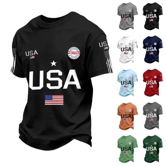 Dwelliawo 250 Anniversary Usa Shirt American Flag Shirts 250 Anniversary Usa T Shirts 250th Patriotic 1776-2026 America Independence T Shirt Pullover Red 3XL