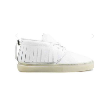 

Clear Weather One-O-One Midtop Sneaker White Leather Ice CRW-101-WHI