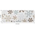thumbnail image 7 of Light Christmas Snowflake Pattern Kitchen Rug Mat,Kitchen Runner Rugs Non Skid Washable,Decorative Kitchen Floor Mats for Kitchen,Sink,Laundry,17"x47.2", 7 of 7