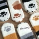 thumbnail image 2 of Calcetines de terciopelo de coral para mujer, medias de tubo de otoño e invierno, calcetines de dormir cálidos y gruesos con forma de garra de gato para dormir en el suelo, 2 of 6