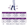 thumbnail image 3 of JOBST Opaque Compression Stockings, 20-30 mmHg, Knee High, SoftFit Band, Closed Toe, Espresso, Medium, 3 of 4