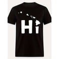 thumbnail image 2 of Men's Paris-Inspired Color Block Casual Tee - Breathable Polyester, Machine Washable, Round Neck Short Sleeve T-Shirt for Everyday & Sports Tee For Adult, Men, Women, Teen, Teenager, Adolescent, Yout, 2 of 6