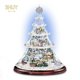 thumbnail image 1 of Escultura giratoria de árbol de Navidad, decoraciones de tren, pasta de ventana, pegatinas navideñas, decoración del hogar de invierno, 1 of 4