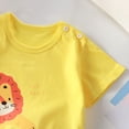 thumbnail image 4 of KPOPLK Toddler Baby Boy Summer Clothes Fashion Print Short Sleeve T-Shirt Tee Tops Casual Infant Tee(12-18 Months,Yellow), 4 of 4