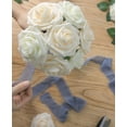 thumbnail image 4 of 25pcs Artificial Flowers Yellow Foam Rose Bulk with Stems for DIY Wedding Bouquets Bridal Shower Centerpieces Floral Arrangements Party Tables Home Decorations, 4 of 5