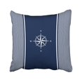 thumbnail image 1 of RYLABLUE Square Throw Pillow Covers Retro Blue Nautical Striped With Nautical Star Pillowcases Polyester 18 X 18 Inch With Hidden Zipper Home Sofa Cushion Decorative Pillowcase, 1 of 1