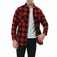 thumbnail image 3 of Damipow Men's Flannel Shirts Plaid Long Sleeve Button Down Shirt,Sizes S-2XL,Mens Shirts, 3 of 6