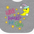 thumbnail image 3 of Inktastic Twinkle, Twinkle, Little Star with Yellow Moon in Night Cap Boys or Girls Baby Bib, 3 of 3