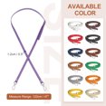 thumbnail image 2 of Uxcell Leather Purse Strap Replacement PU Adjustable Shoulder Crossbody Replacement Strap Purple/Silver, 2 of 7