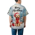 thumbnail image 5 of Merry Christmas Goldendoodle Enjoys Woofmas Winter Xmas Holiday Hawaiian Shirt Breathable Summer Unisex Merch Doodle Dog Lover Gifts Idea - 02022, 5 of 6