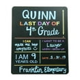 thumbnail image 4 of Reusable First & Last Day of School Chalkboard Sign. Photo Prop Board, Black w/color print - 12 x 10 rectangle set of 2, 4 of 7