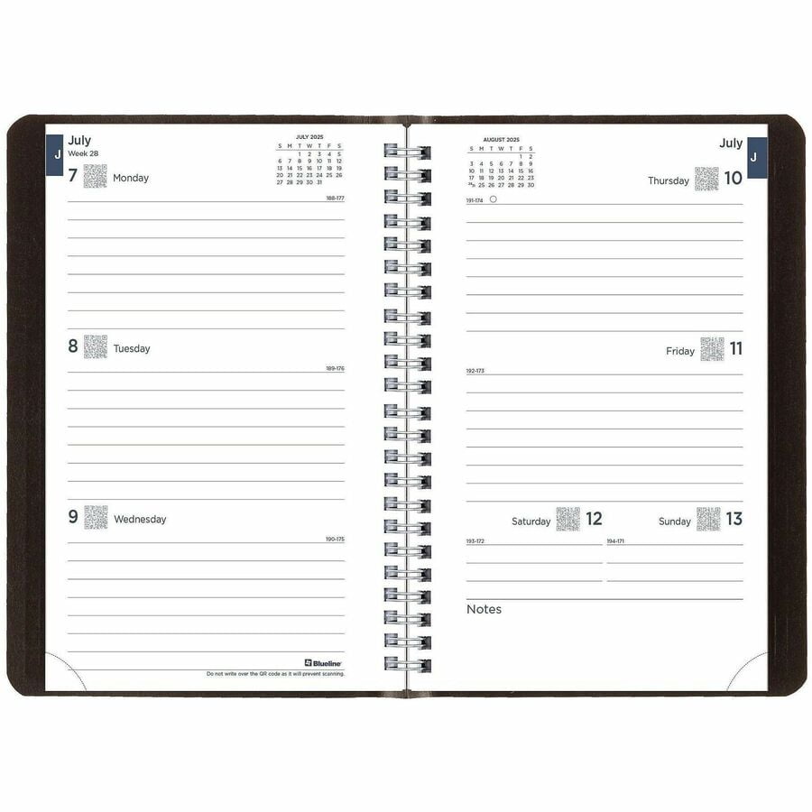 Blueline Weekly Academic Planner (ca101blk)
