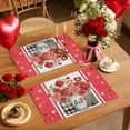 thumbnail image 5 of JoyMoreHome Valentine Day Theme Placemat, Easy to Clean, 11.8x17.7 Inch Decorative Placemat, for Holiday Party, Home Gathering, Diningroom, Kitchen, 5 of 6