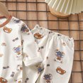 thumbnail image 6 of NOLDARES Toddler Baby Girl Clothes Toddler Outfit Cute Graphic Sweatshirt Tops + Pants Set Fall Winter Clothing for Girls(Beige,12-18 M), 6 of 6