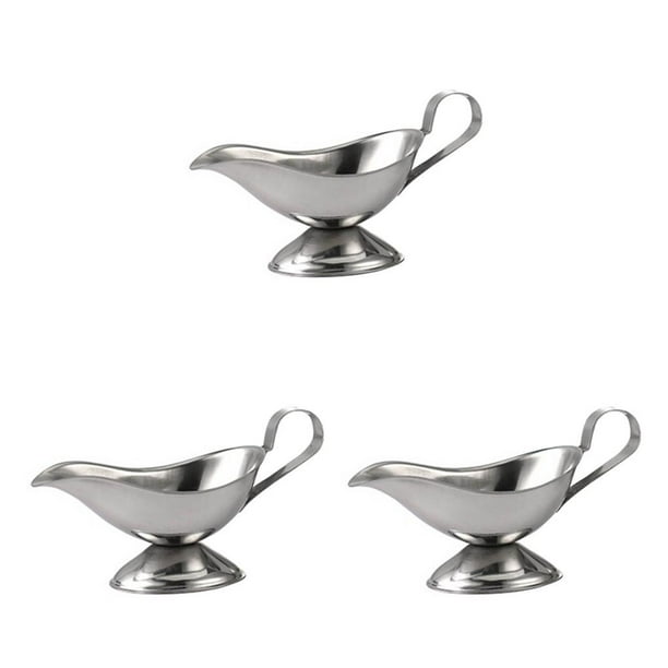 Billuyoard Botes de salsa Contenedor de condimentos de acero inoxidable de condimento Salsa Vinagre Cocina Jugo Café Hogar Comedor Type4 NO4 Billuyoard CBP105374