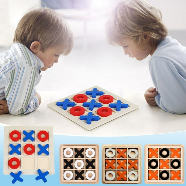 Ganfancp Tres En Raya Niños Juegos de Mesa Juegos de Interior Tac-Toe Tres En Raya Ofertas y Liquidaciones 1X Juguete de Tres En Raya