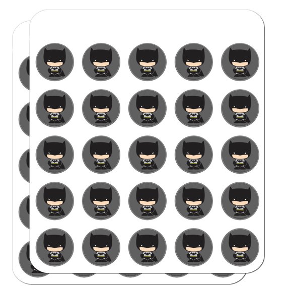 Batman Cute Chibi Character Planner Calendar Scrapbooking Crafting Stickers