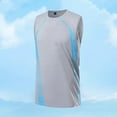 thumbnail image 2 of Dagegui Athletic Tank Tops for Men Ice Silk Cooling Sleeveless Shirts Big and Tall Muscle Tee Gym Running Workout Tanks Gray,L, 2 of 4