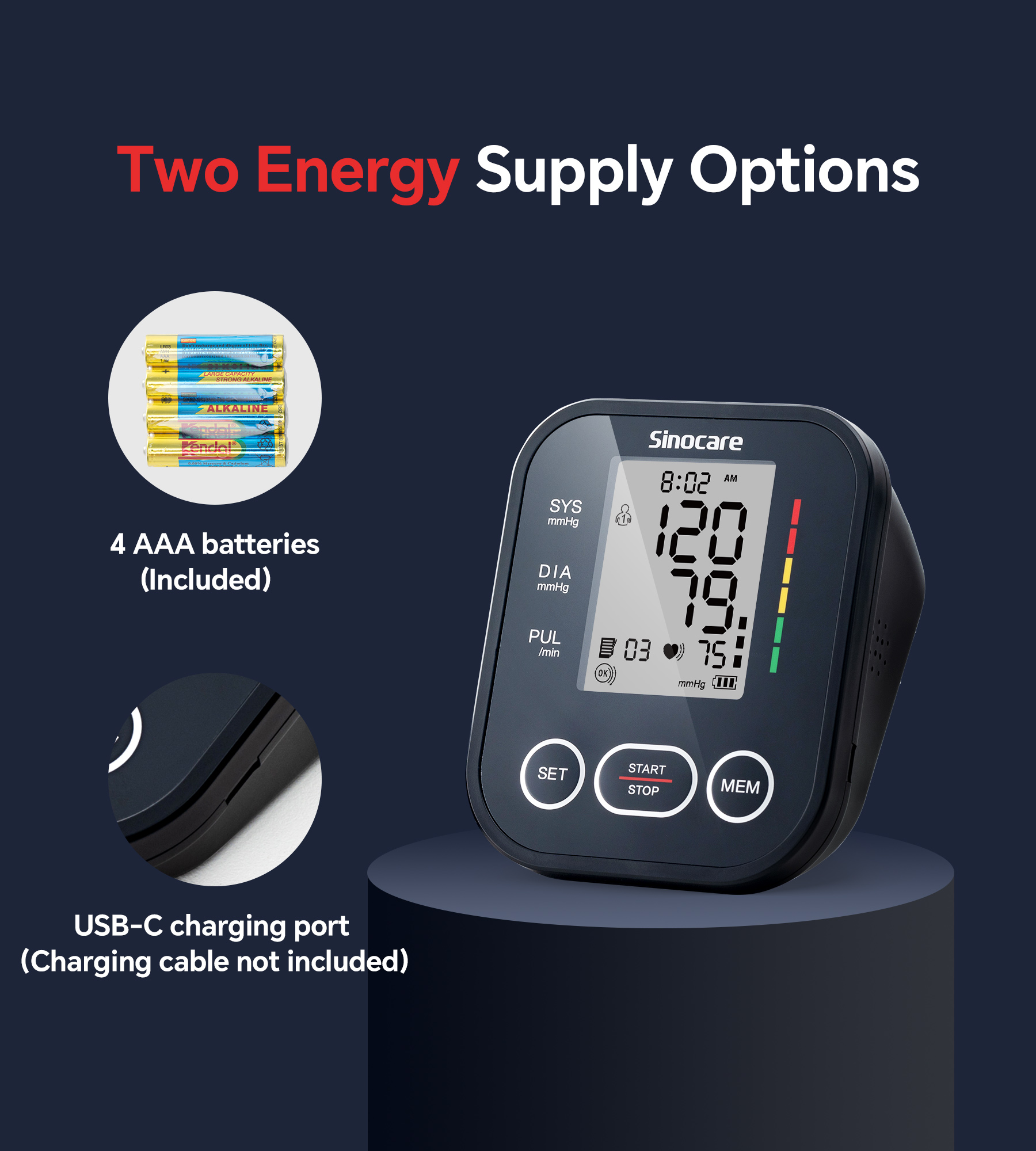 Sinocare Upper Arm Blood Pressure Monitor photo 4