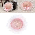 thumbnail image 4 of Doll Crafts Hat, Fashionable Miniature Hat Pink Beautiful With Bow For Dollhouse, 4 of 8
