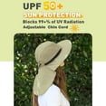 thumbnail image 6 of Tirrinia Sun Hat for Women with Wide Brim Neck Flap, Fishing Safari Hat for Outdoor Hiking Camping, Tan, 6 of 7
