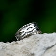 thumbnail image 4 of ZMY Home Rings Norse Symbol Rune Oath Ring Stainless Steel Viking Nordic Jewelry Ring (9), 4 of 6