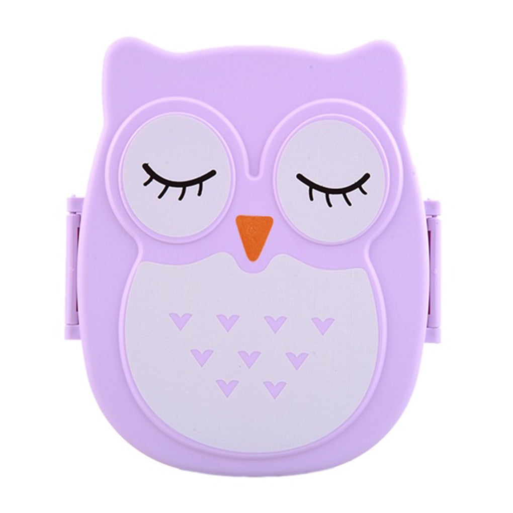 Portable Owl Lunch Box Picnic Food Microwave Bento Fruit Storage Container Kids 