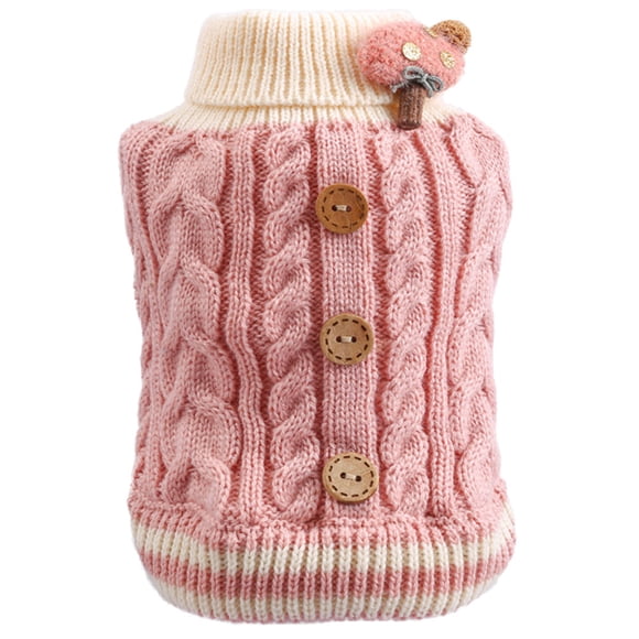 Adorable suéter para gato, ropa abrigada para cachorros, atuendo de otoño e invierno, disfraz para mascota para invierno