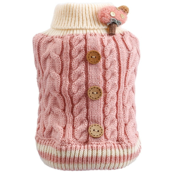 Adorable suéter para gato, ropa abrigada para cachorros, atuendo de otoño e invierno, disfraz para mascota para invierno