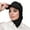 Black, variant on Fashionable Hijab Shawl Baseball Hat And Scarf Set Women Headwrap Headwear Hat
