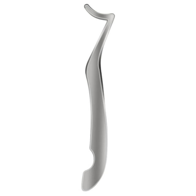 BESTYASH Eyelash Tweezers Lash Applicator Tool 1Pack Silver 11.8x0.79in Makeup Eyelash Extensions