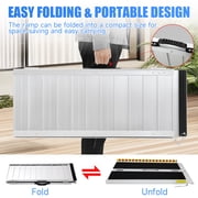 DWALE 2ft Portable Wheelchair Ramp, 800 lbs Capacity Folding Aluminum Ramp with Anti-Slip Surface for Home Steps, Doorways