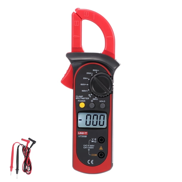 Pinza Amperimétrica Ut200A Ac 200A Ac/Dc 600V 1999 Recuentos Lcd Retroiluminación Amp Probador De Voltaje Pinza Digital Multímetro Para Resistencia De Voltaje Actual sonducket TO005619-02